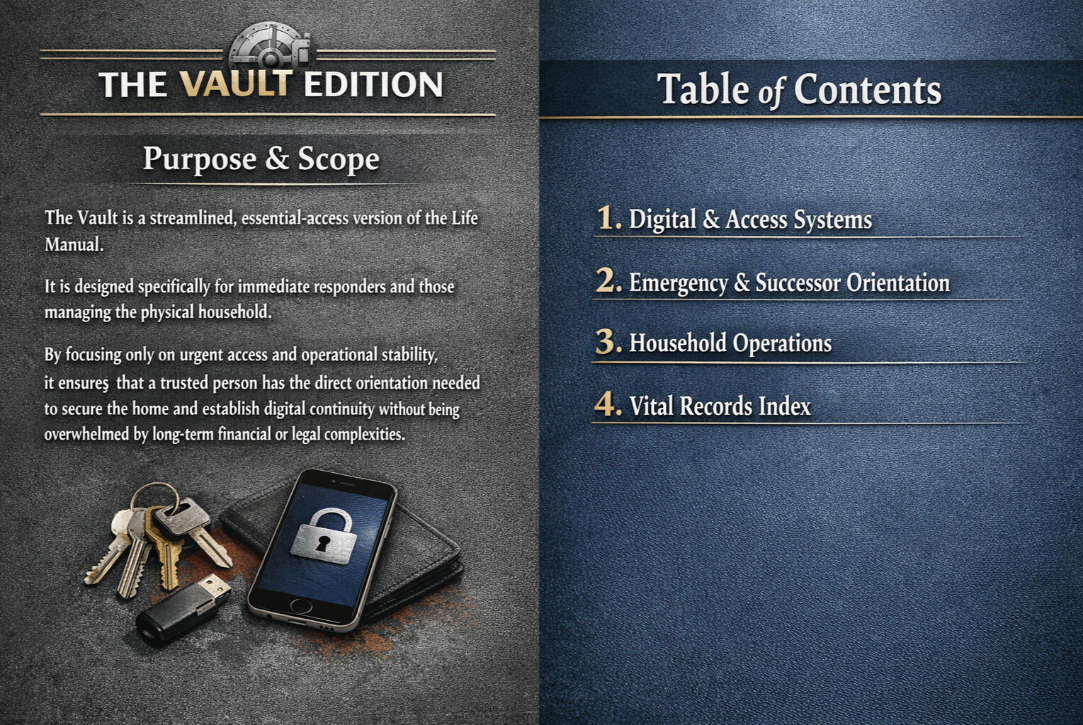 Life Manual - Digital & Access Systems, Emergency & Successor Orientation, Household Operations, Vital Records Index, Richmond, VA